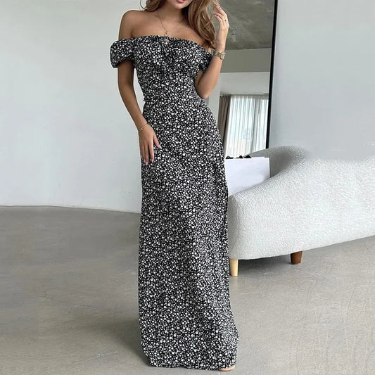 Sylvie - Off shoulder polka dot dress