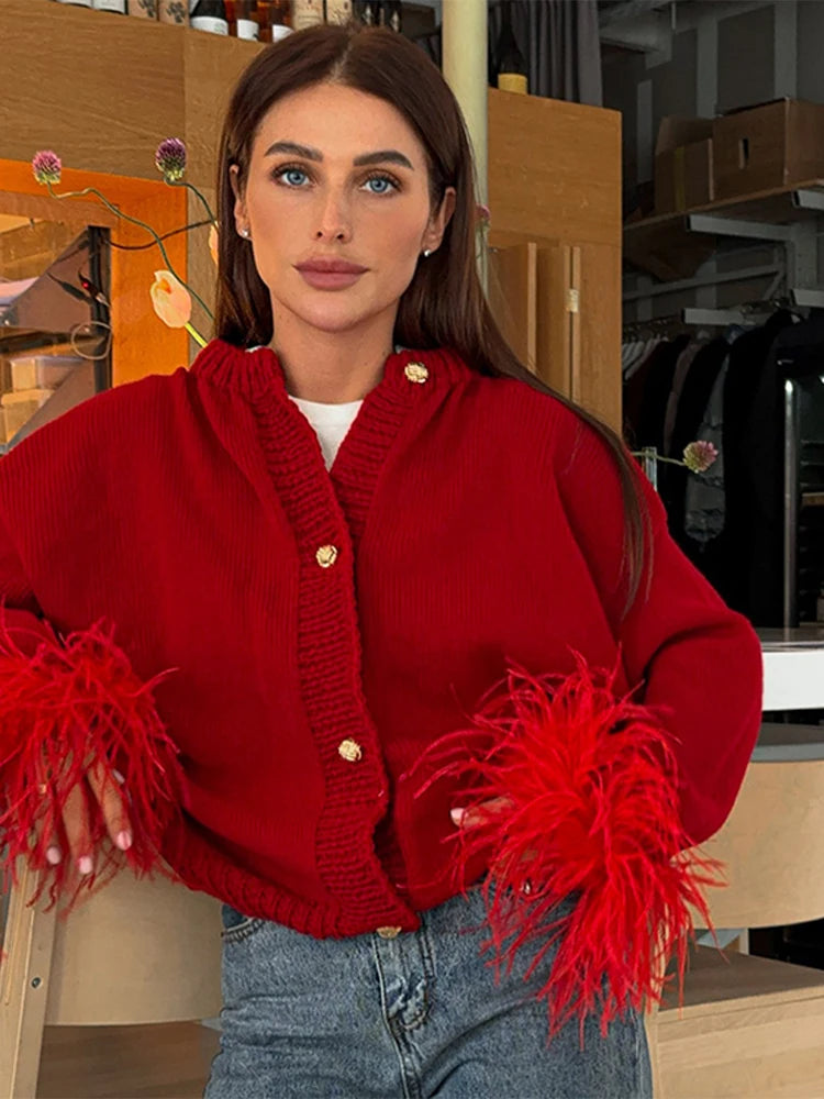 Arnelle - Feather cardigan