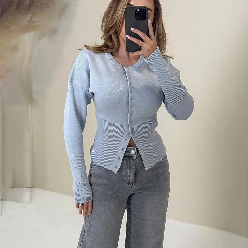 Azalea - Ribbed cardigan