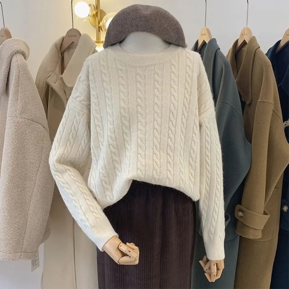 Marianna - Cable knit wool blend sweater