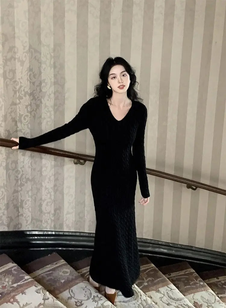 Maia - Cable knit dress
