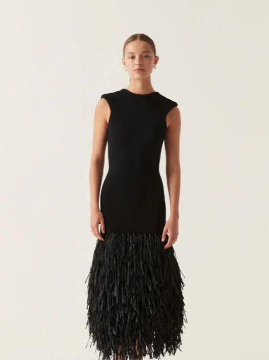 Reese - Flattering tasseled dress