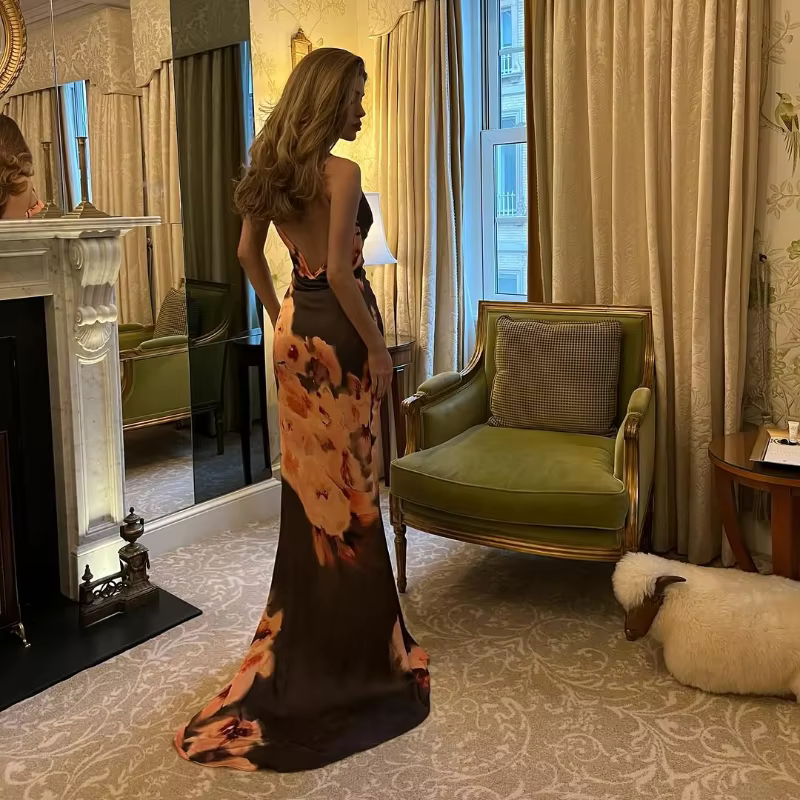 Kourtney - Flattering satin silk dress