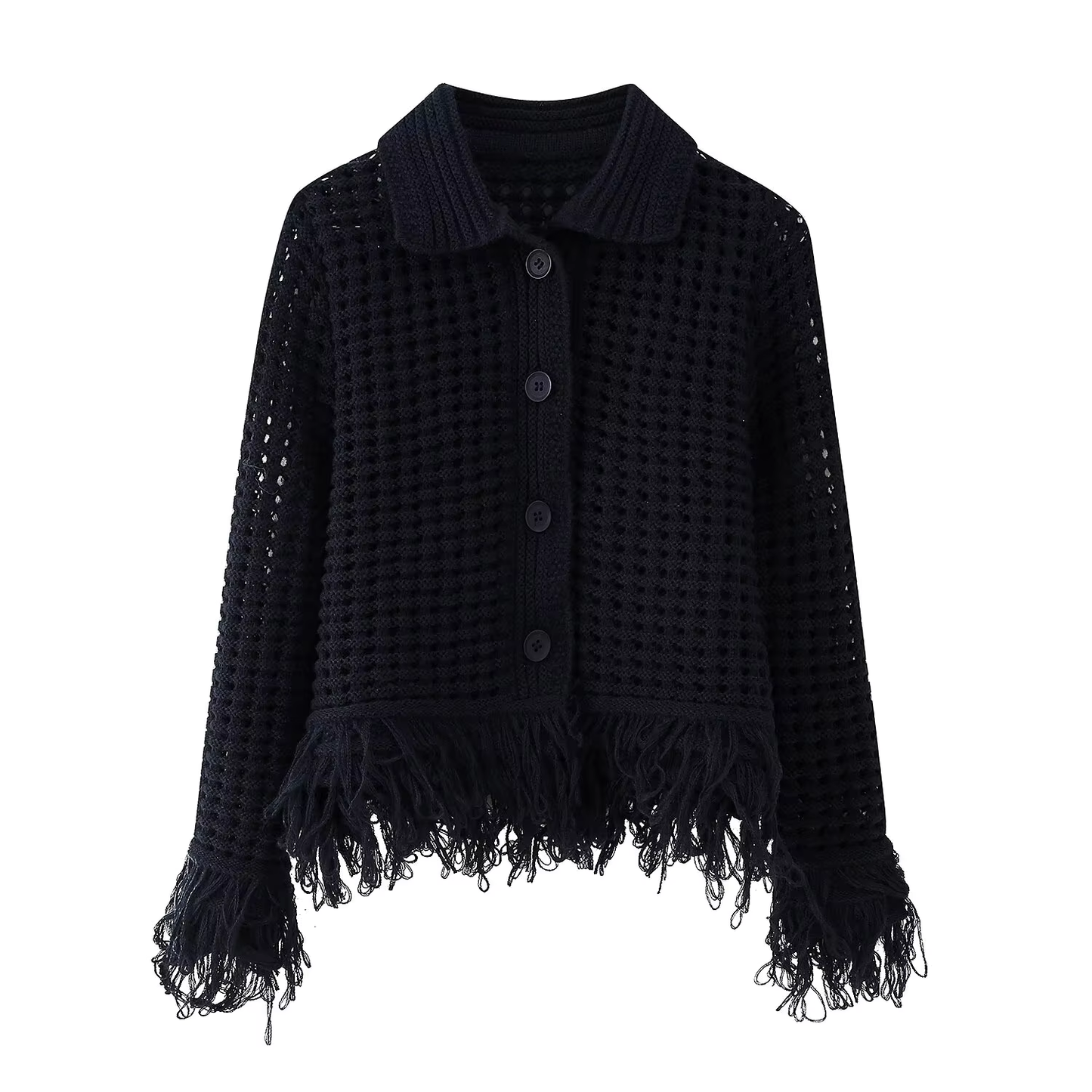Orielle - Knitted fringe two piece set