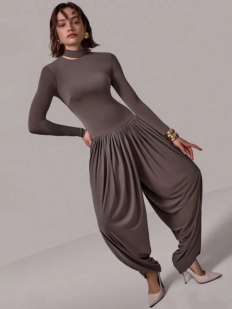 Esmeralda - Draped jumpsuit