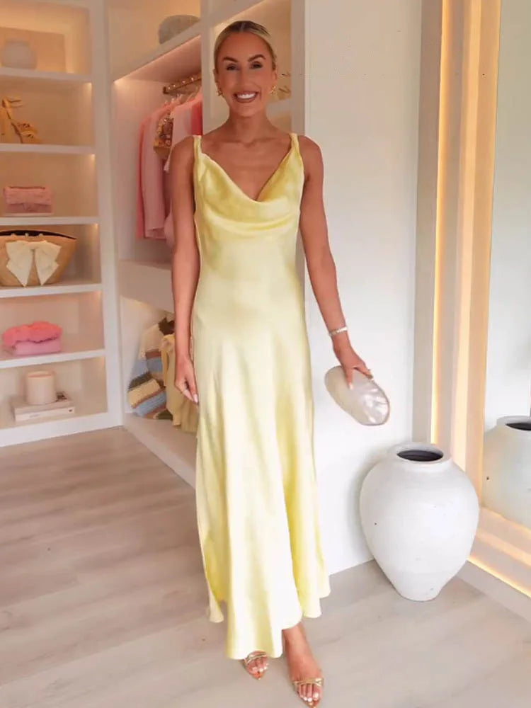 Taylor - Satin silk dress