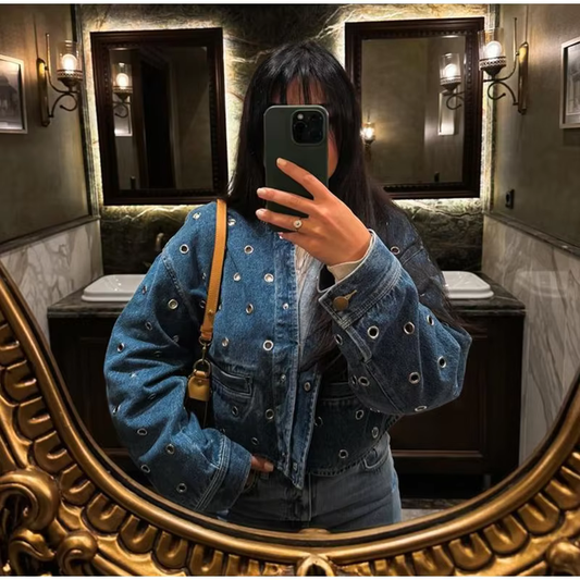 Avril - Cropped denim jacket