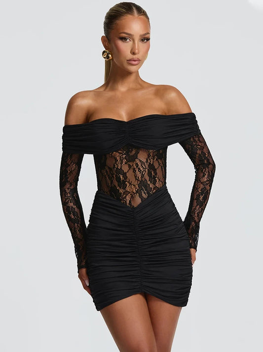 Liana - Off shoulder mini dress