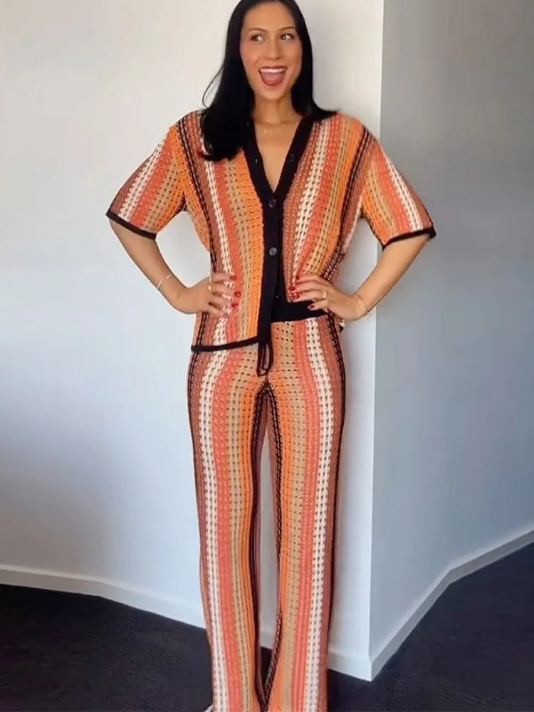 Nova - Crochet knitted two piece set