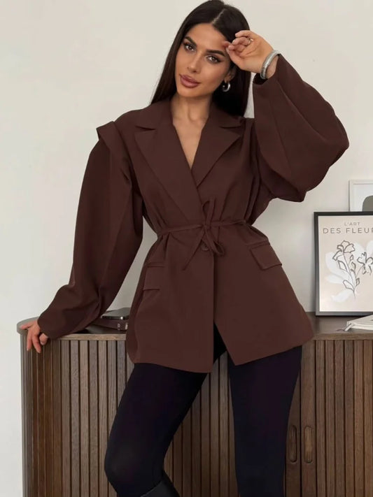Anita - Big shoulder blazer jacket