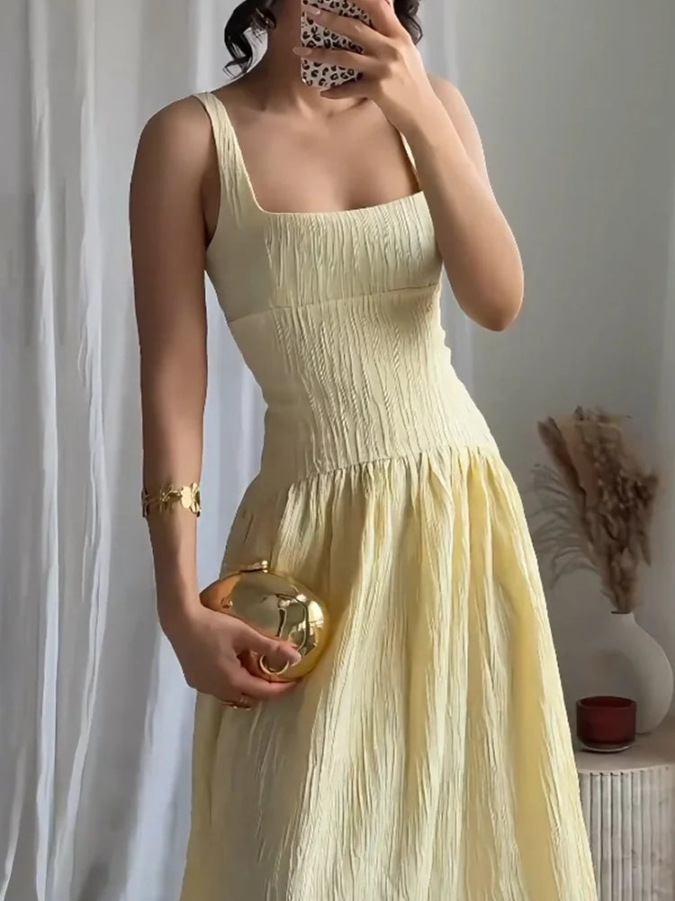 Shania - Dropped waist dress