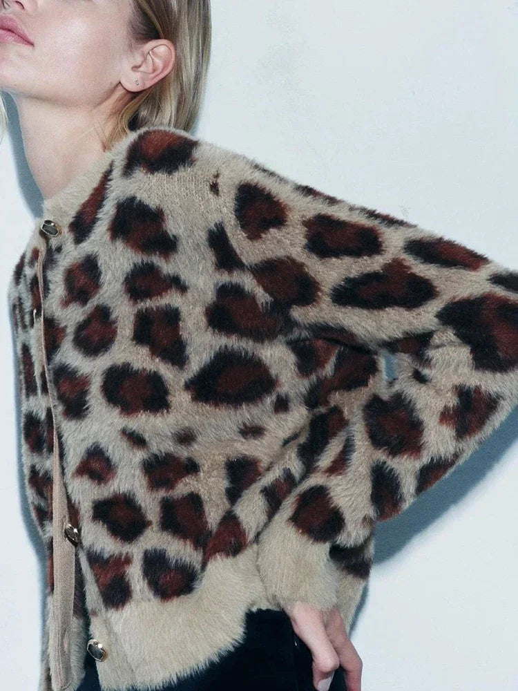Amelie - Soft leopard cardigan