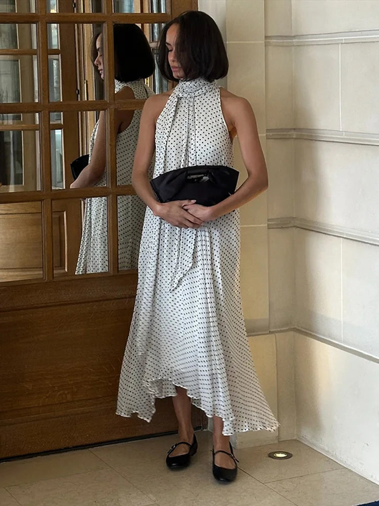 Zella - Elegant polkadot dress
