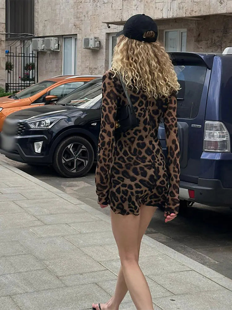 Iris May - Leopard mini dress