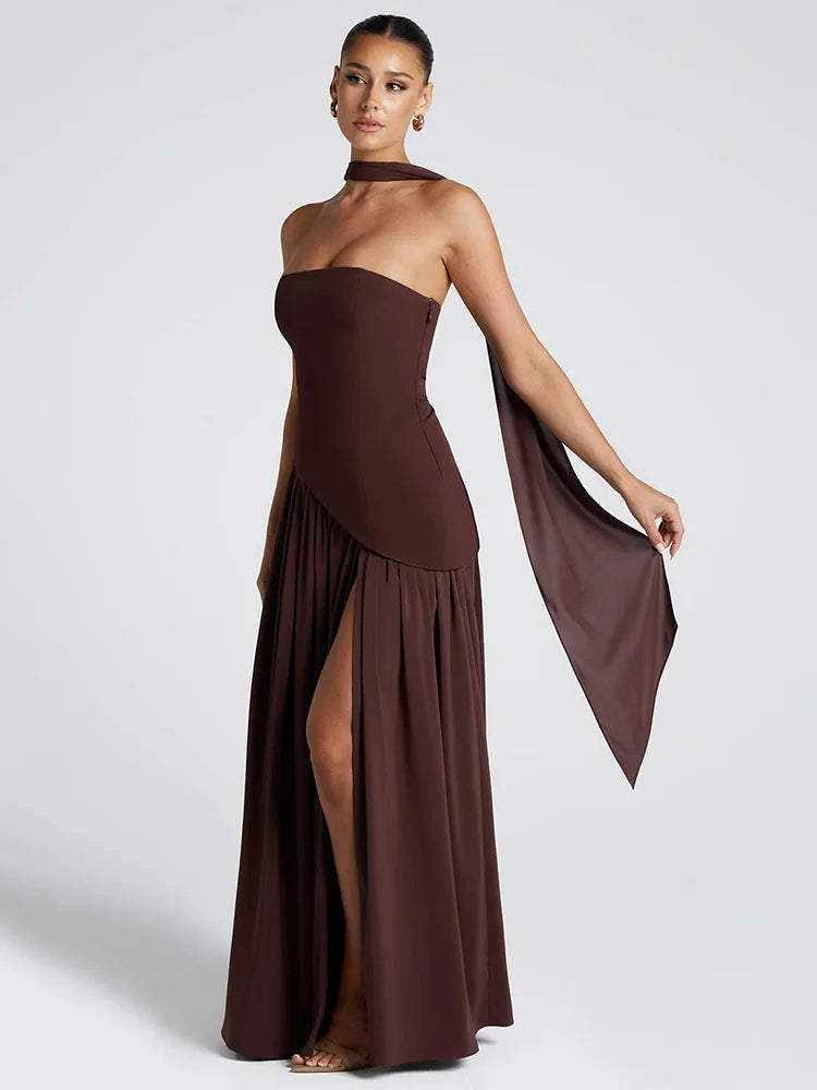 Romana - Elegant strapless dress