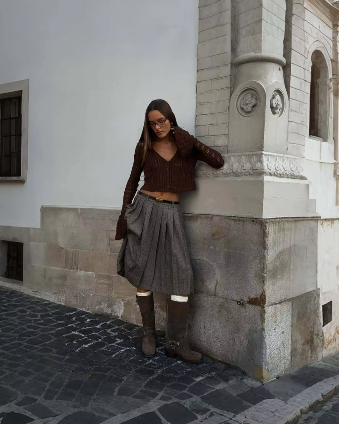 Marie - Fine knitted cropped cardigan