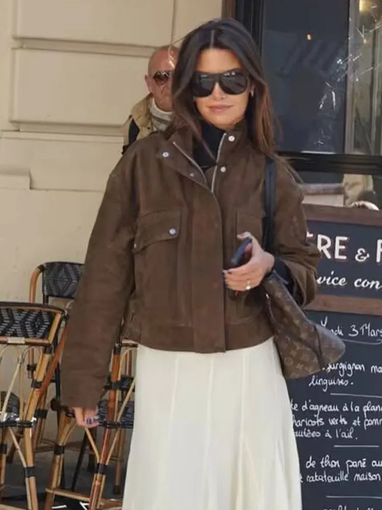 Dora - Faux suede jacket