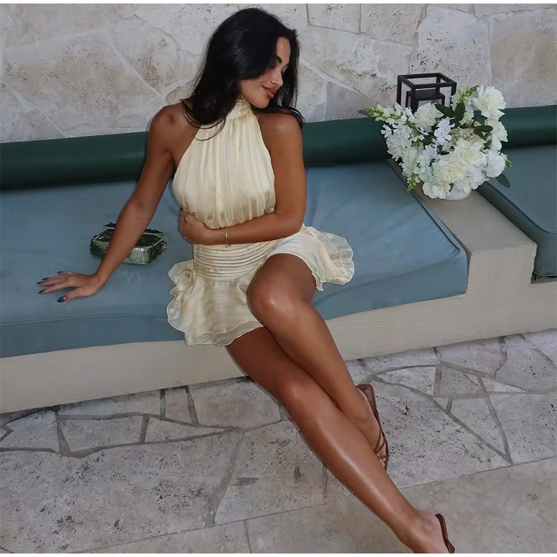 Estelle - Ruffled mini dress