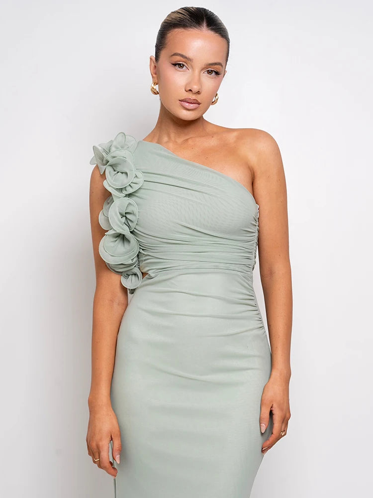 Avery - One shoulder dress