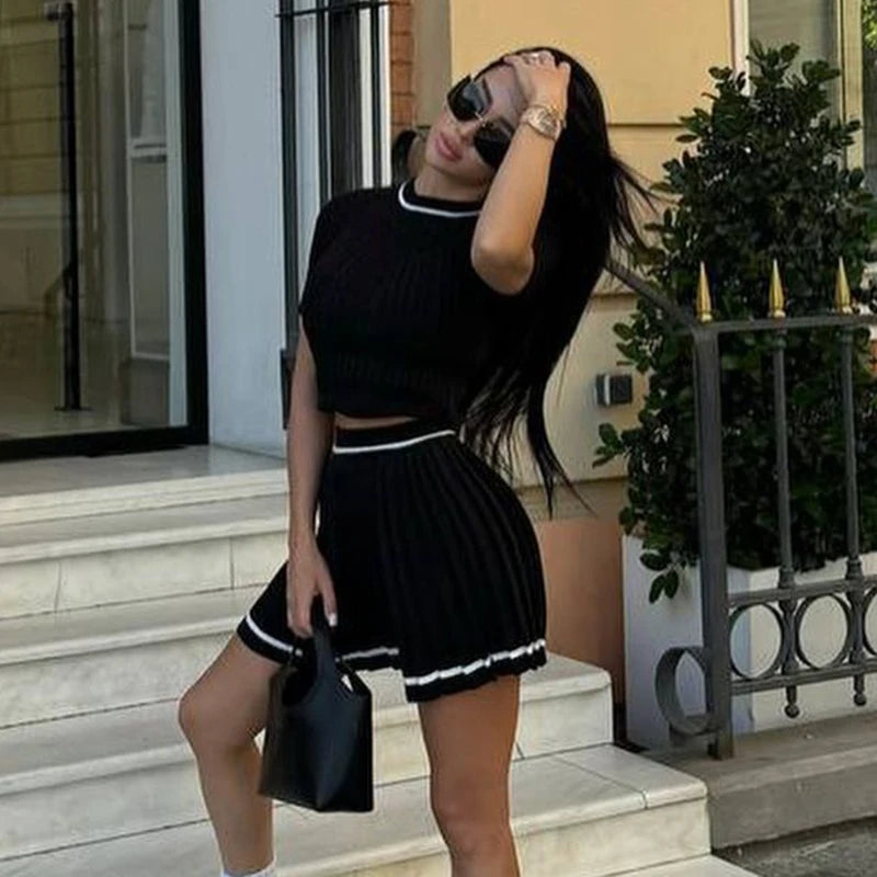 Chiara - Elegant knitted two piece set