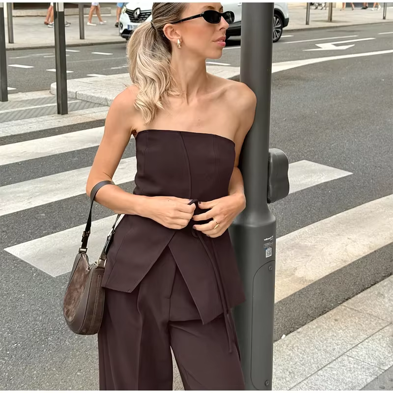 Henly - Strapless two piece set