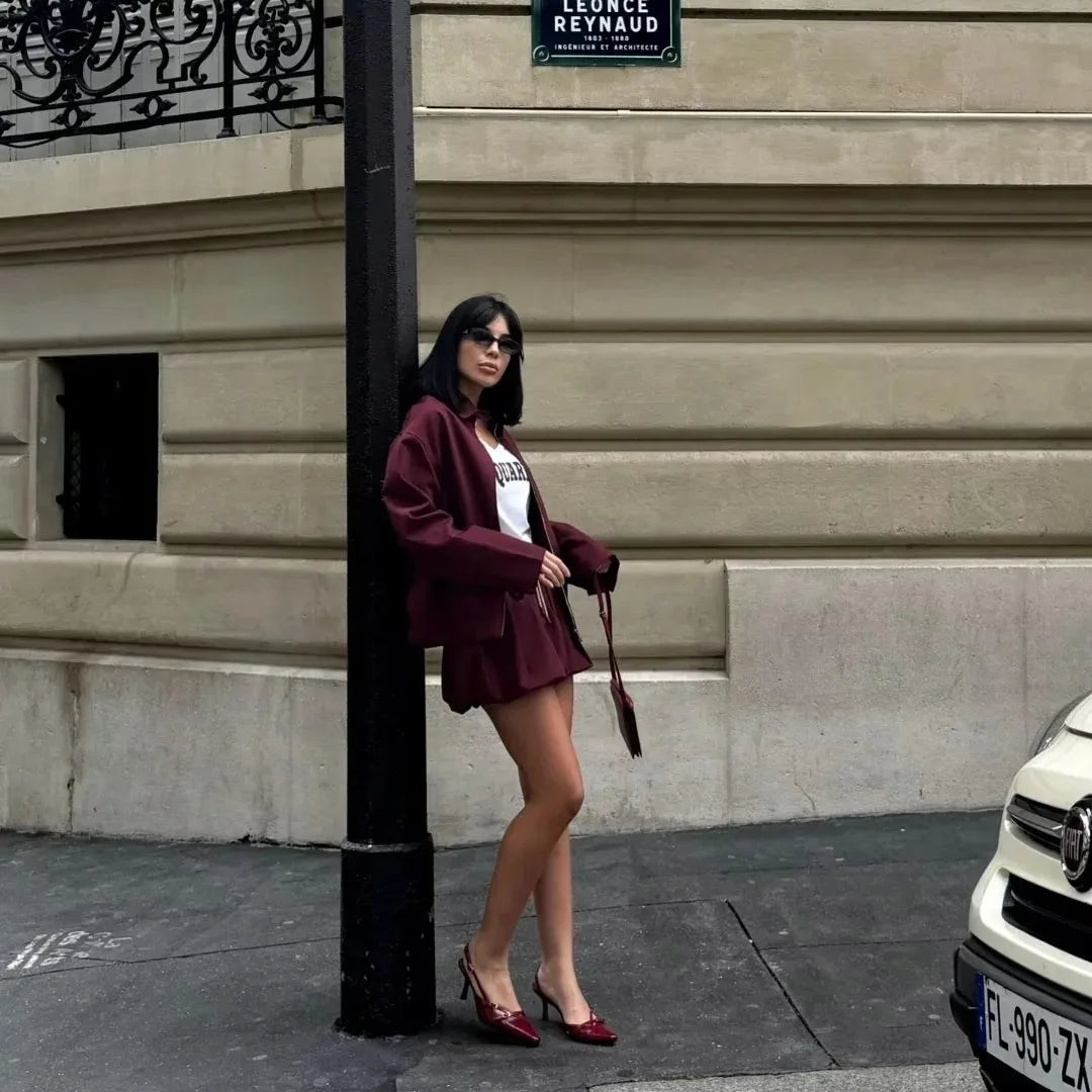 Jacky - Elegant bubble skirt and jacket set