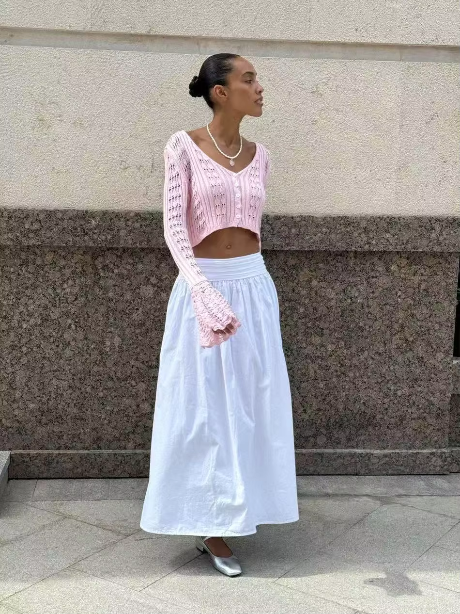Marie - Fine knitted cropped cardigan