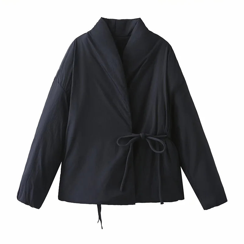 Maya - Lace up fall jacket