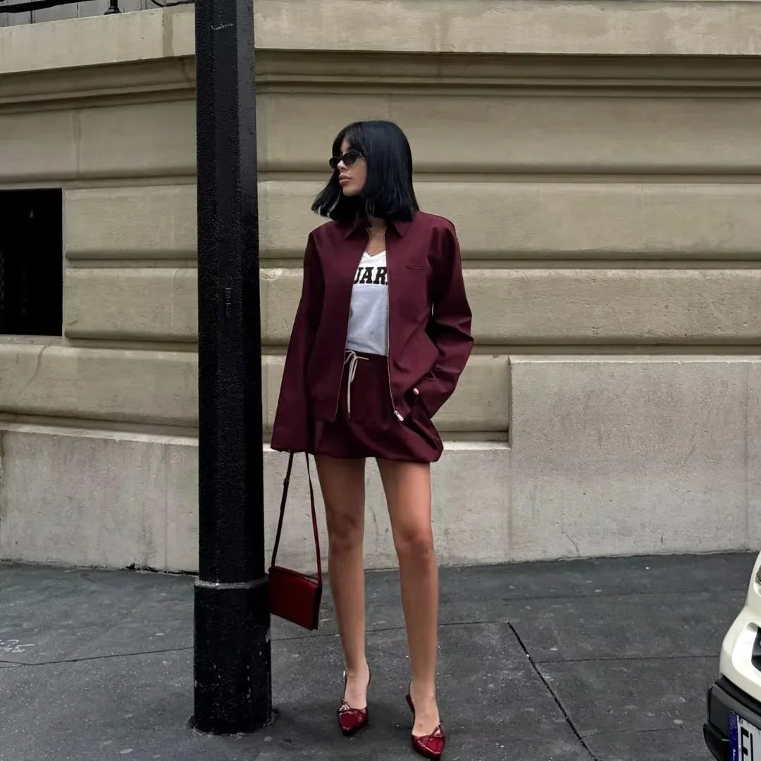 Jacky - Elegant bubble skirt and jacket set