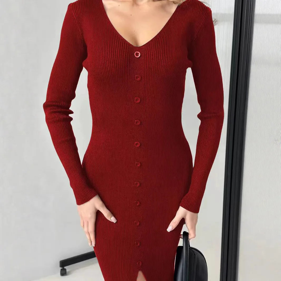 Zayna - Rib knit dress