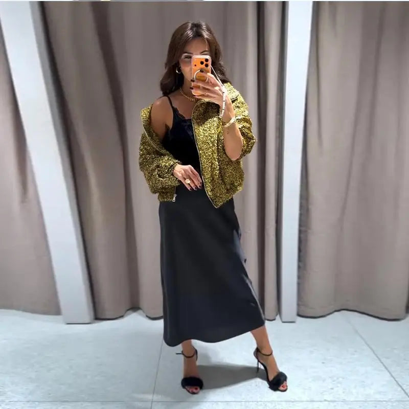 Maren - Sparkling bomber jacket