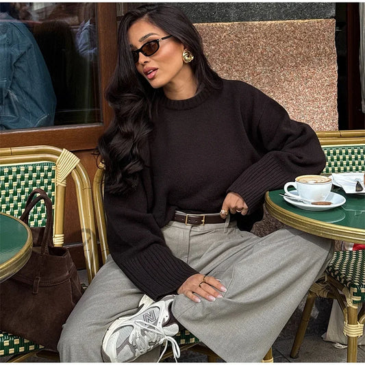 Jacqueline - Wool blend boxy sweater