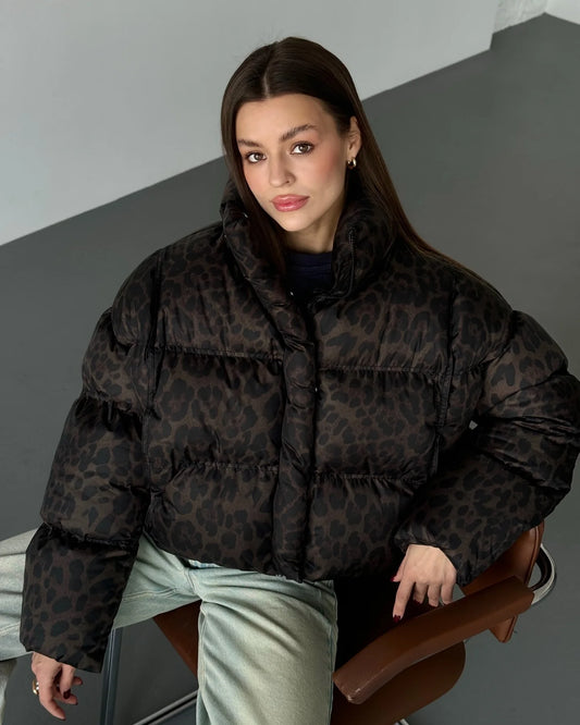 Dina - Warm puffer jacket with hood