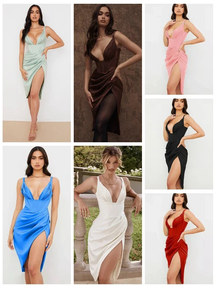 Daphne - Flattering draped dress
