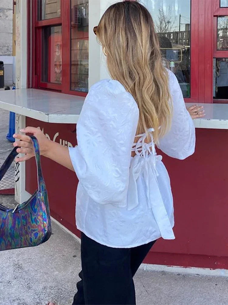 Lina - Puff sleeved blouse