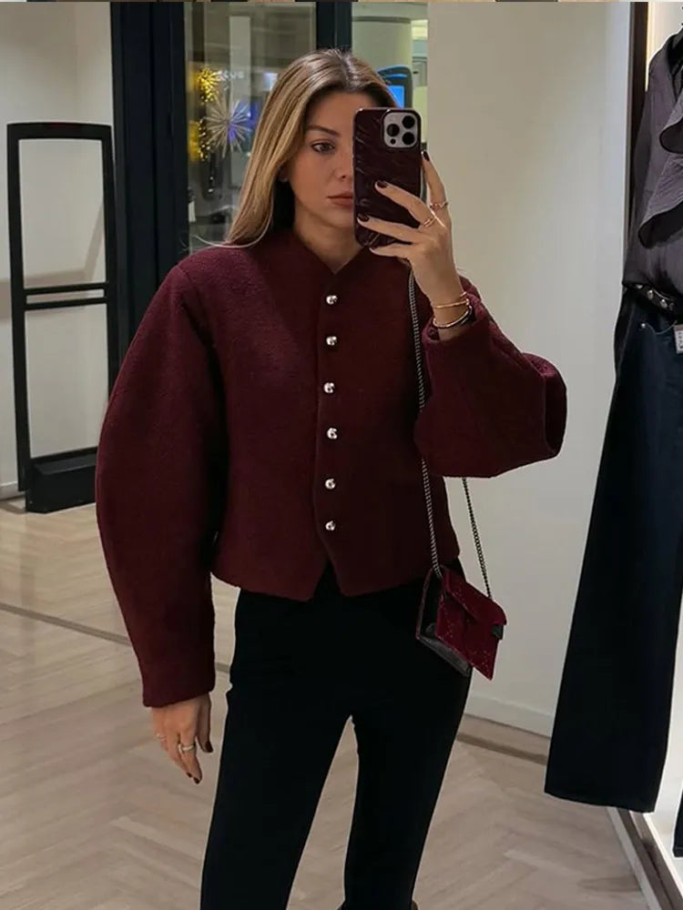 Alina - Elegant wool blend coat