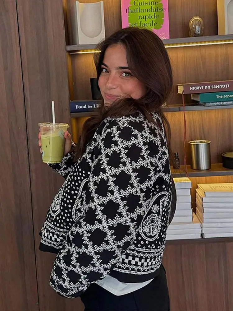 Frankie - Printed quilted jacket