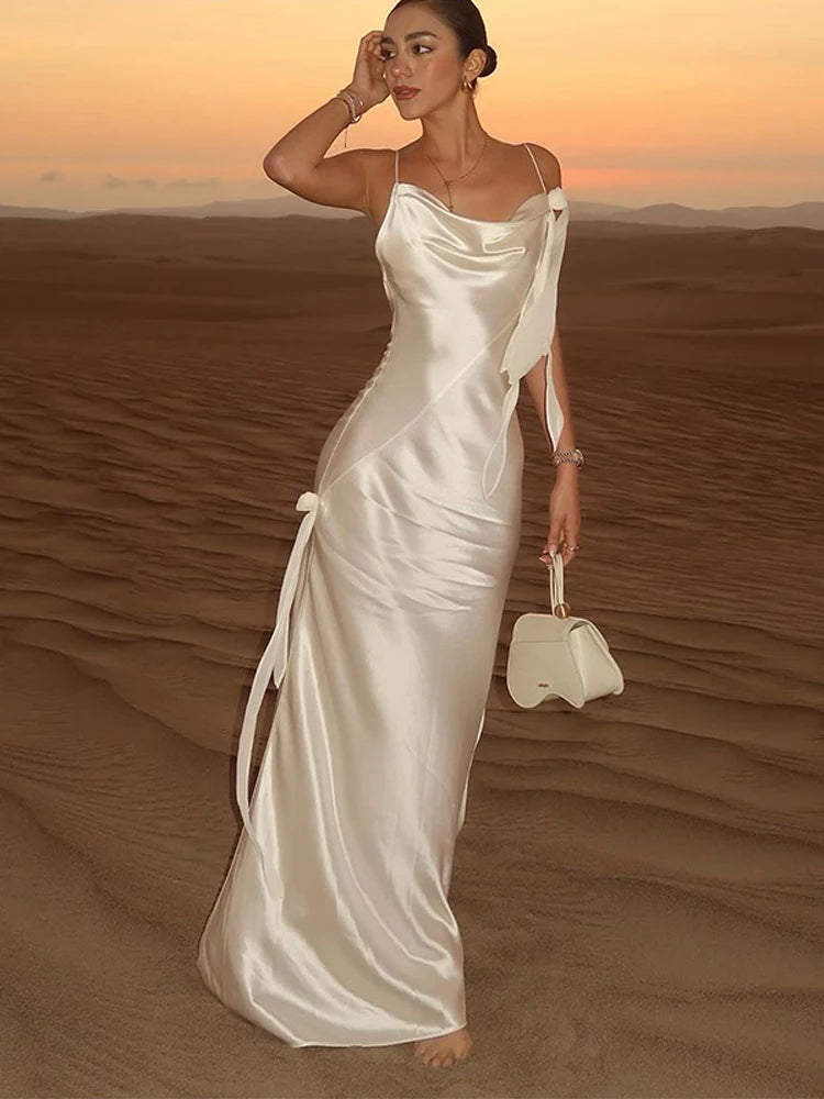 Ellerie - Elegant satin silk dress
