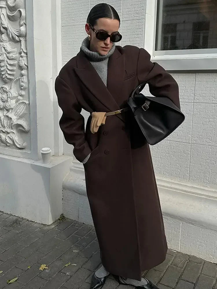 Madison - Oversized wool blend coat