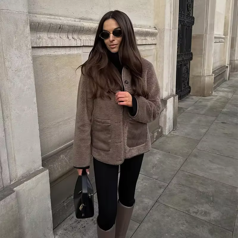 Melody - Elegant wooly fleece jacket