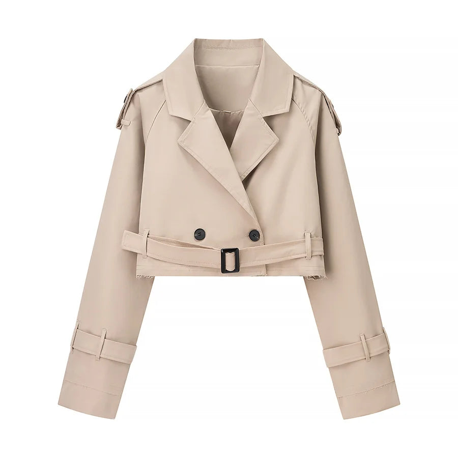 Isabella - Cropped trench coat