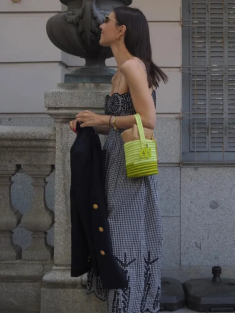 Harna - Plaid print holiday dress