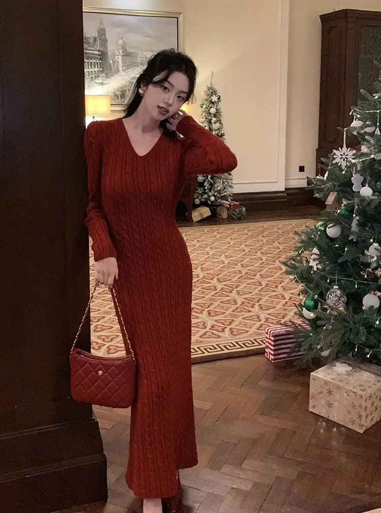 Maia - Cable knit dress
