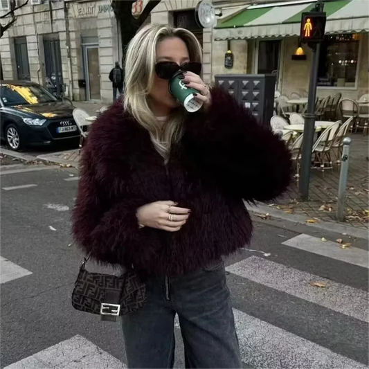 Adalyn - Oversized faux fur coat