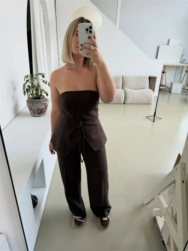 Henly - Strapless two piece set