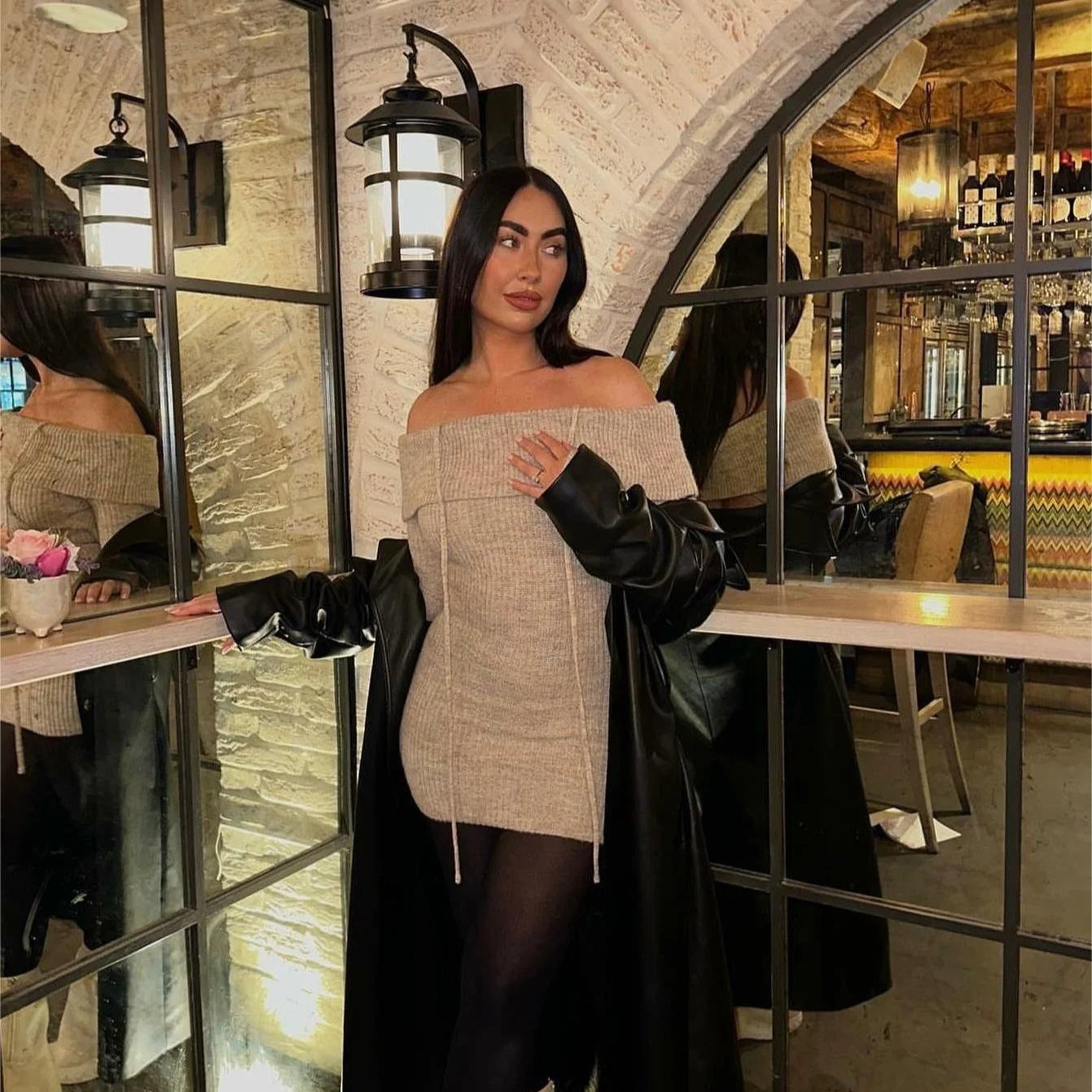 Grazia - Elegant off shoulder dress