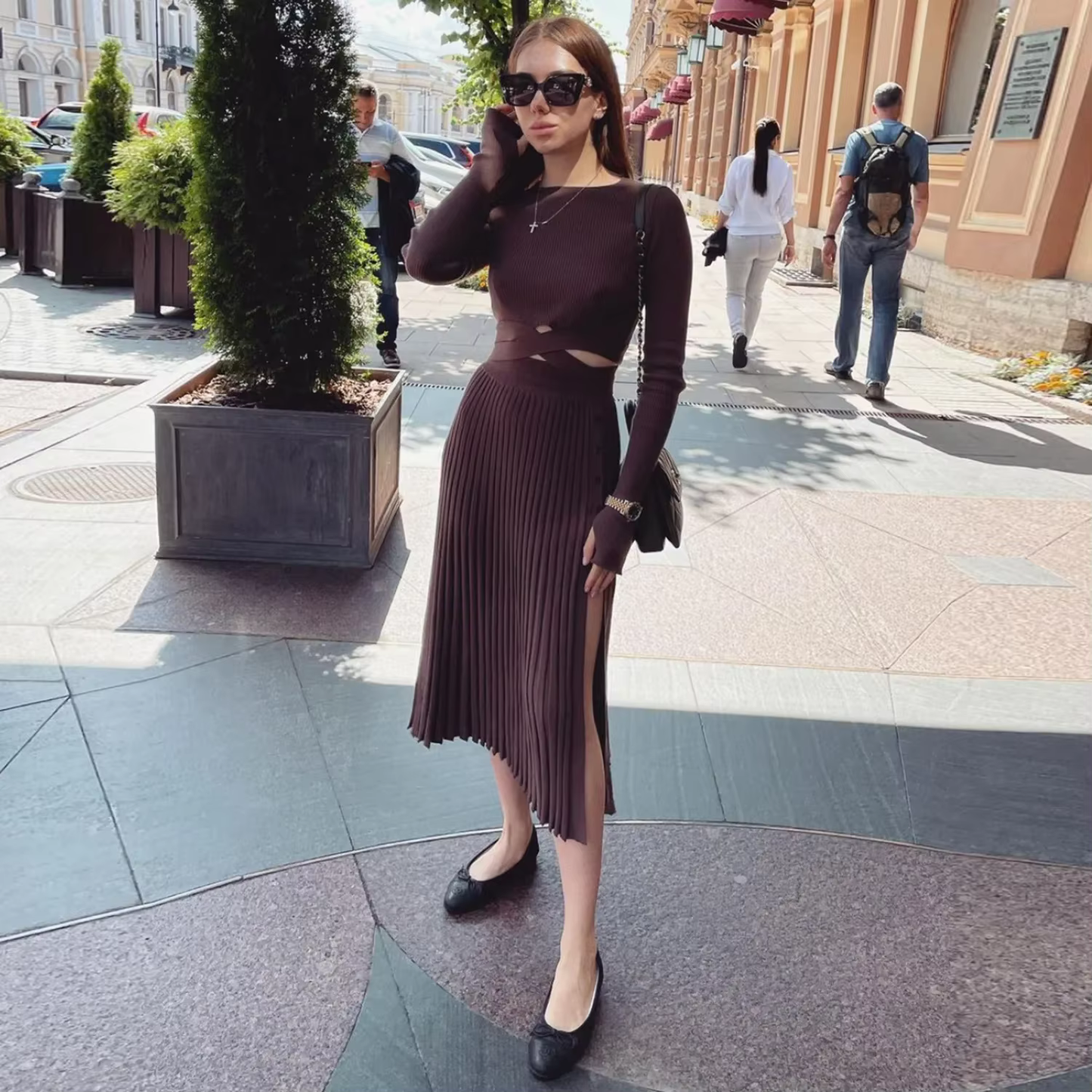 Frederika - Fine knitted two piece set