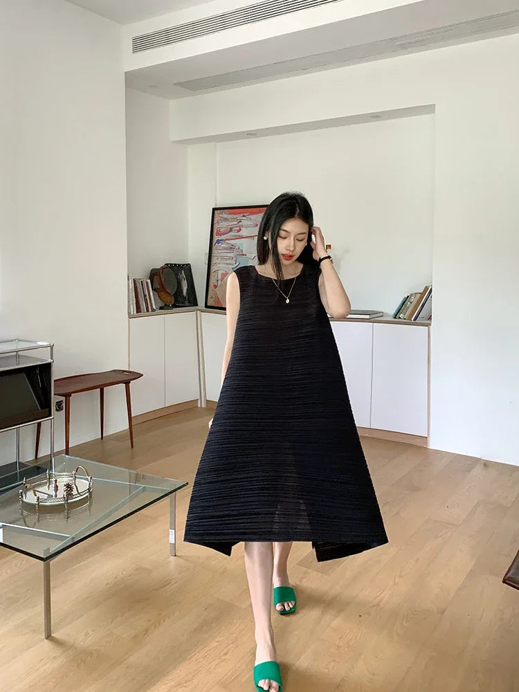 Carmen - Pleated a-line dress