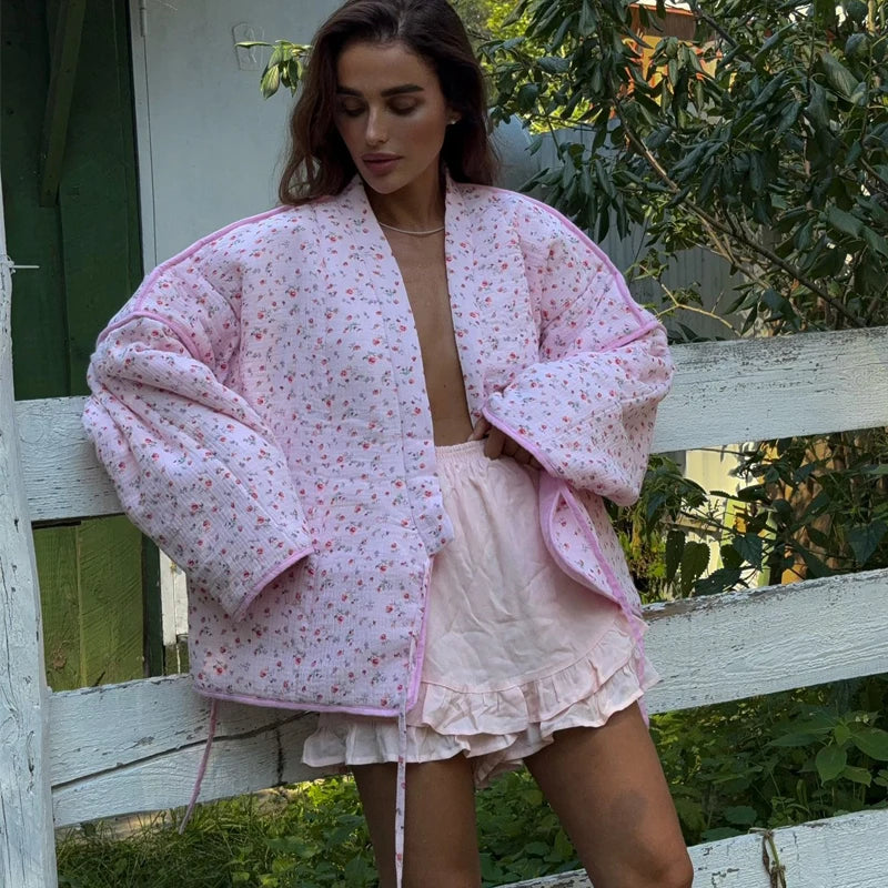 Amalia - Floral quilted jacket