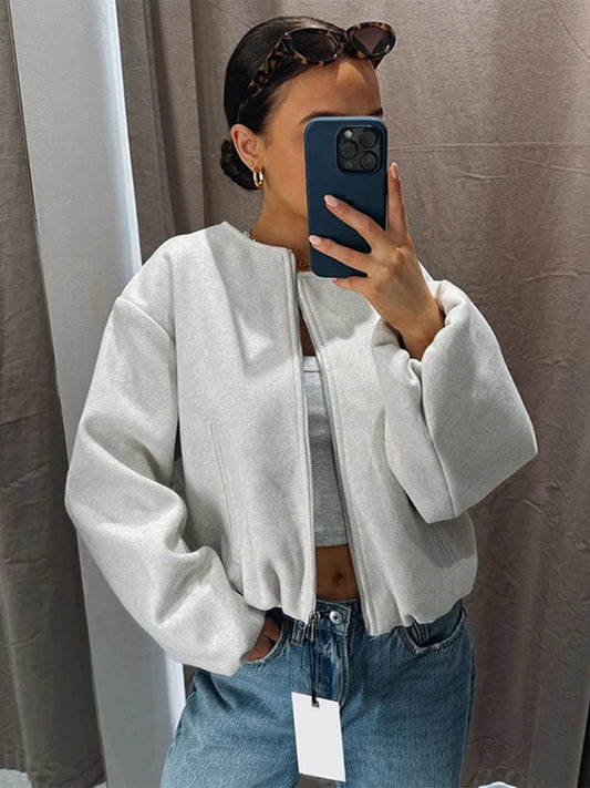 Amina - Casual bomber style jacket